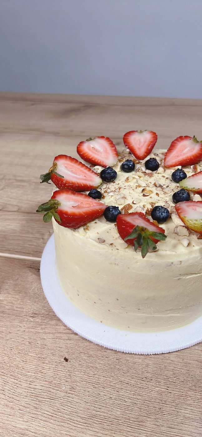 Torta de Chocolate Blanco Saludable